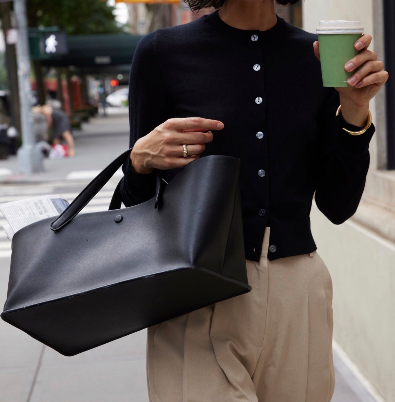 Refined Cardigan - Black - harris boulevard