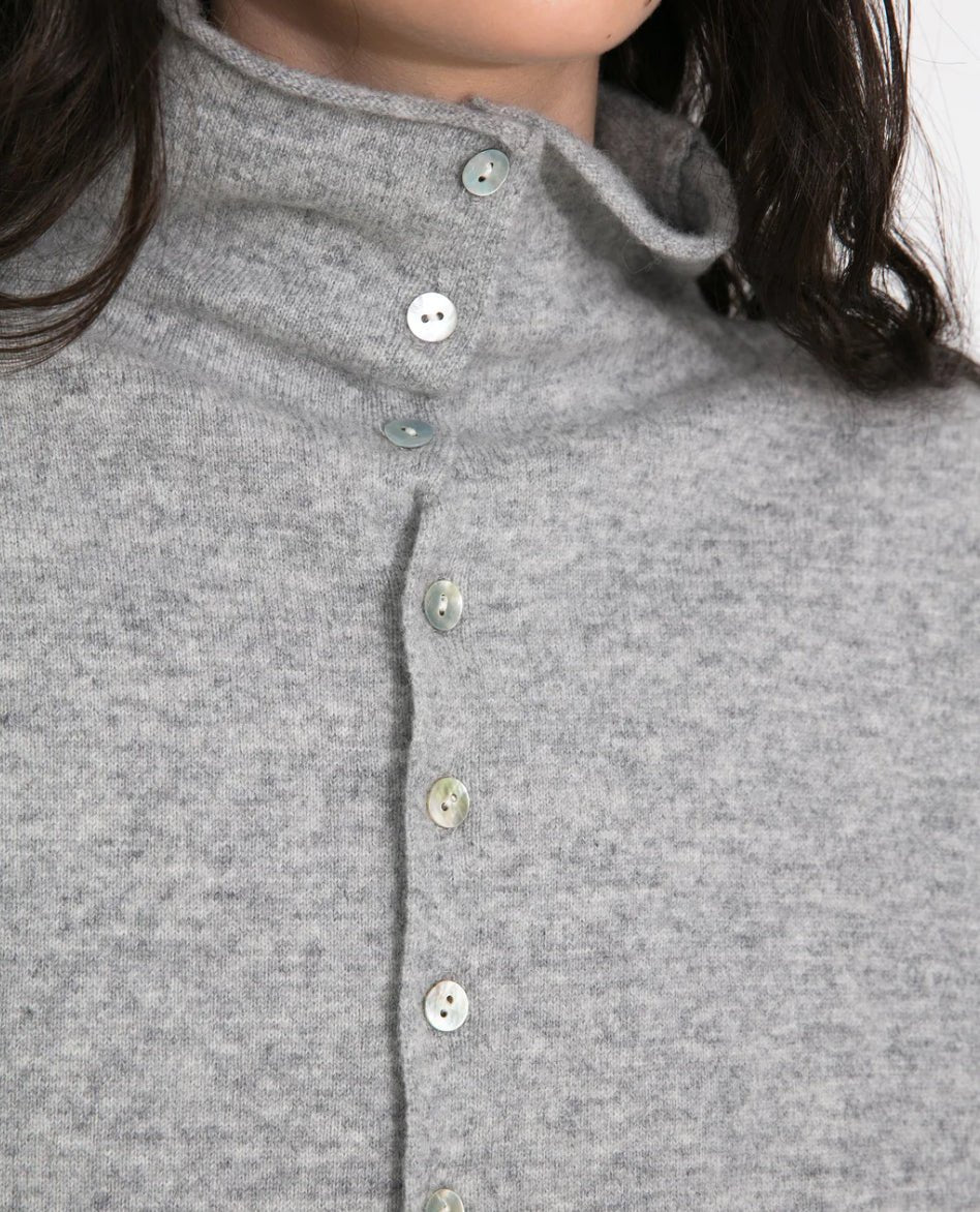 Relaxed Gray Cardigan Jacket - harris boulevard