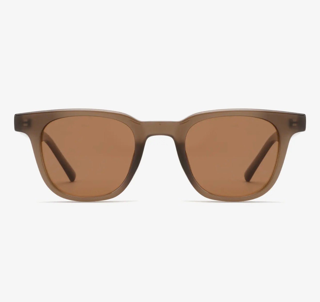 Rhea Transparent Matte Brown Sunglasses - harris boulevard