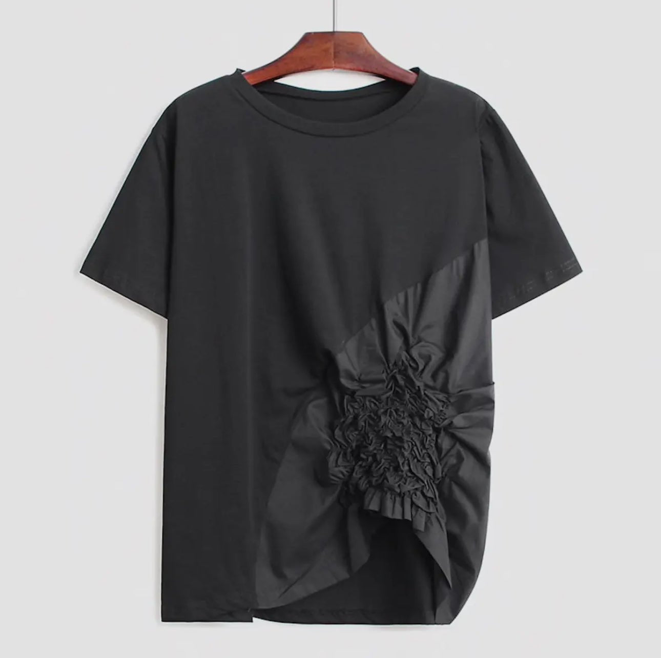 Ruched detail fashion tee - harris boulevard