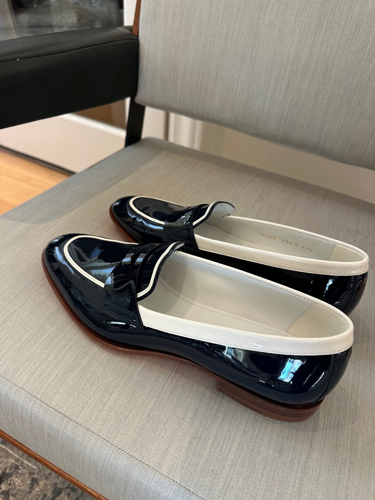 Santoni Patent Loafer - harris boulevard