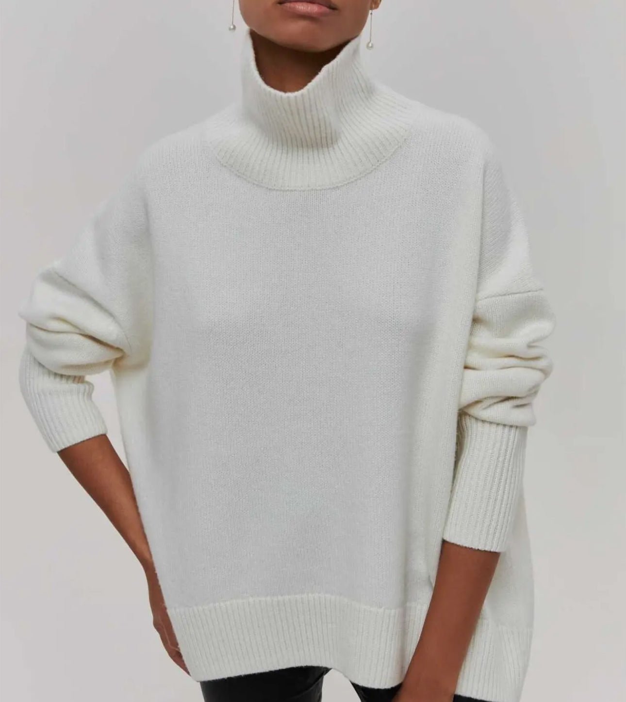 Soft Turtleneck Sweater - harris boulevard