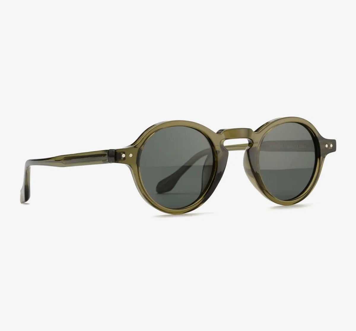 Tanner Transparent Olive Sunglasses - harris boulevard