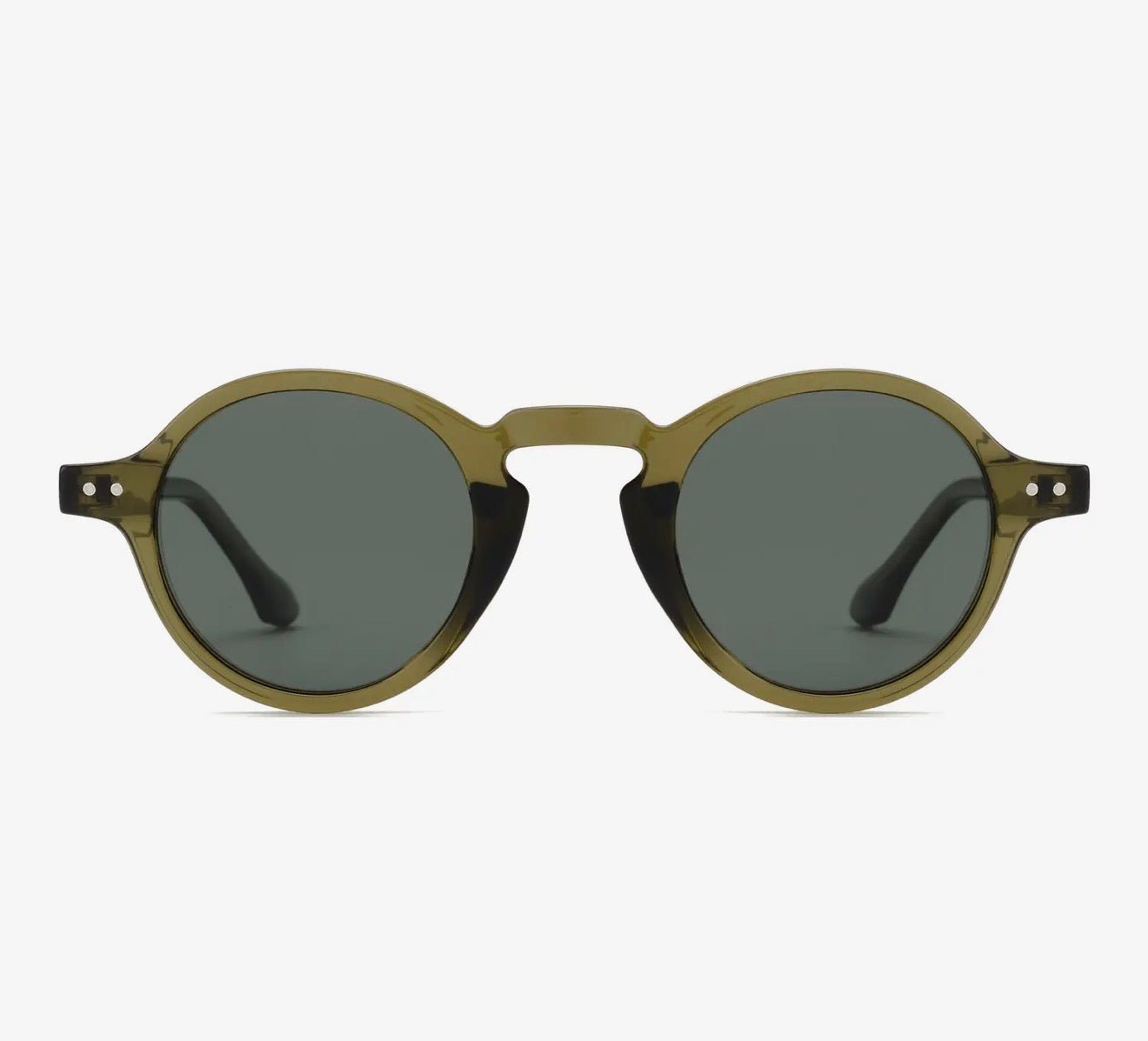 Tanner Transparent Olive Sunglasses - harris boulevard