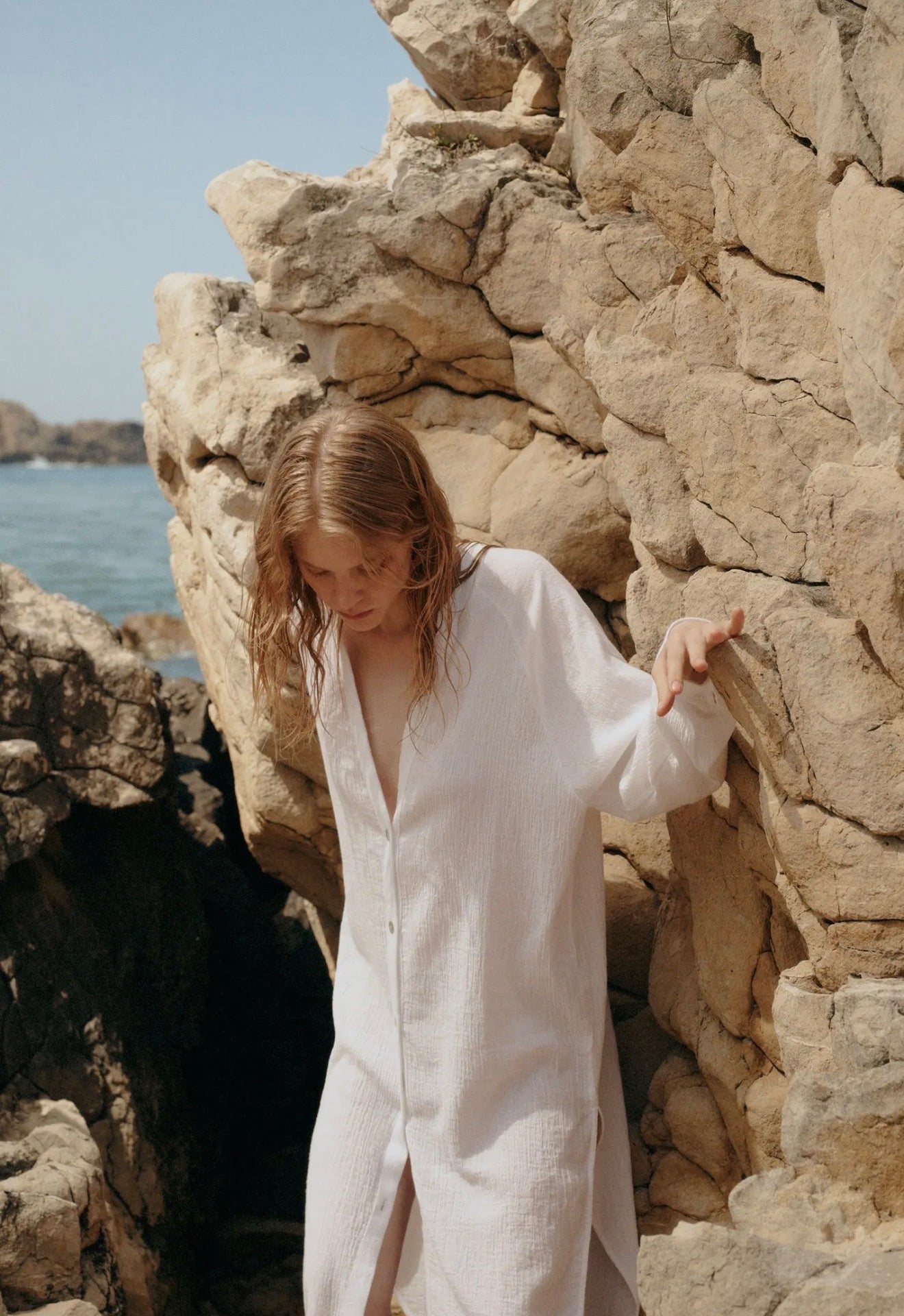 Turkish Cotton Shirt Dress - harris boulevard